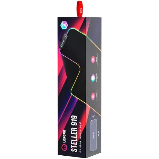 Lorgar Steller 919 RGB Gaming Mouse Pad Black LRG-GMP919 - Image 2