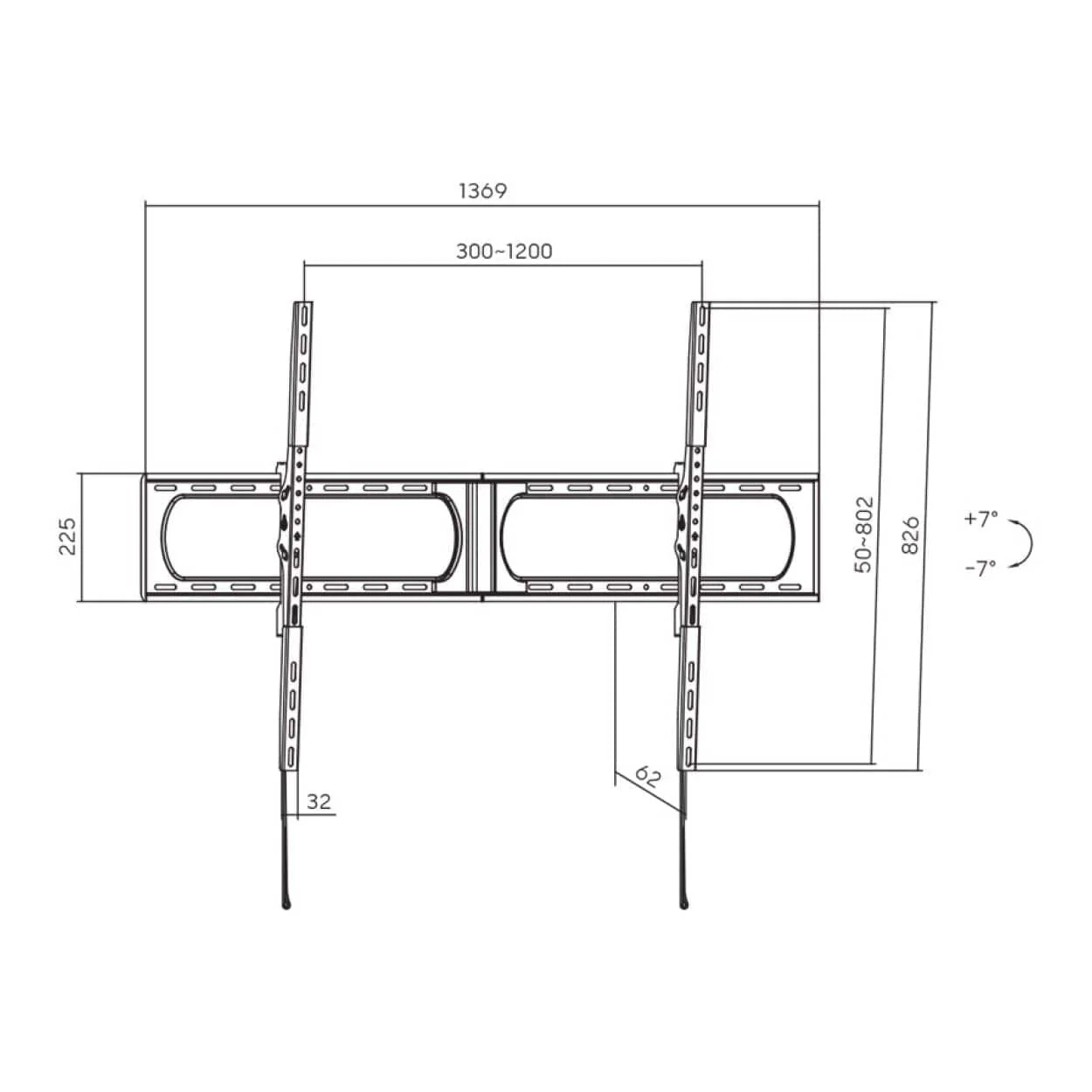 Lumi 37-140-inch Massive Super Heavy Duty TV Wall Mount LP73-812T - Image 6