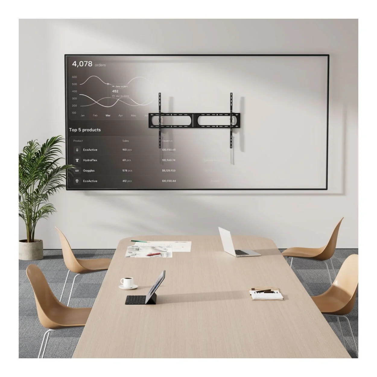 Lumi 37-140-inch Massive Super Heavy Duty TV Wall Mount LP73-812T - Image 8
