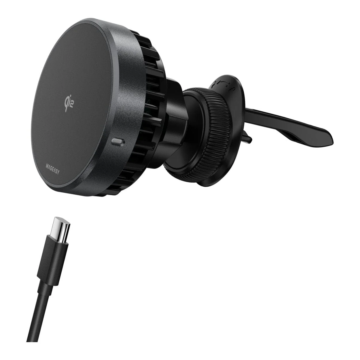 MagEasy MagMount 15W Qi2 Smart Cooling Car Charger Grey MAAIWA283SG24 - Image 3