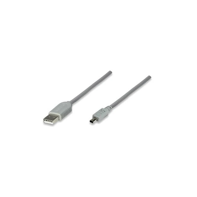 Manhattan 1.8m Hi-Speed USB 2.0 Cable Grey 332804