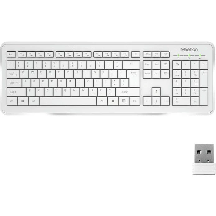 Meetion C4120W 2.4G Wireless Mouse And Keyboard Combo - White - Image 2