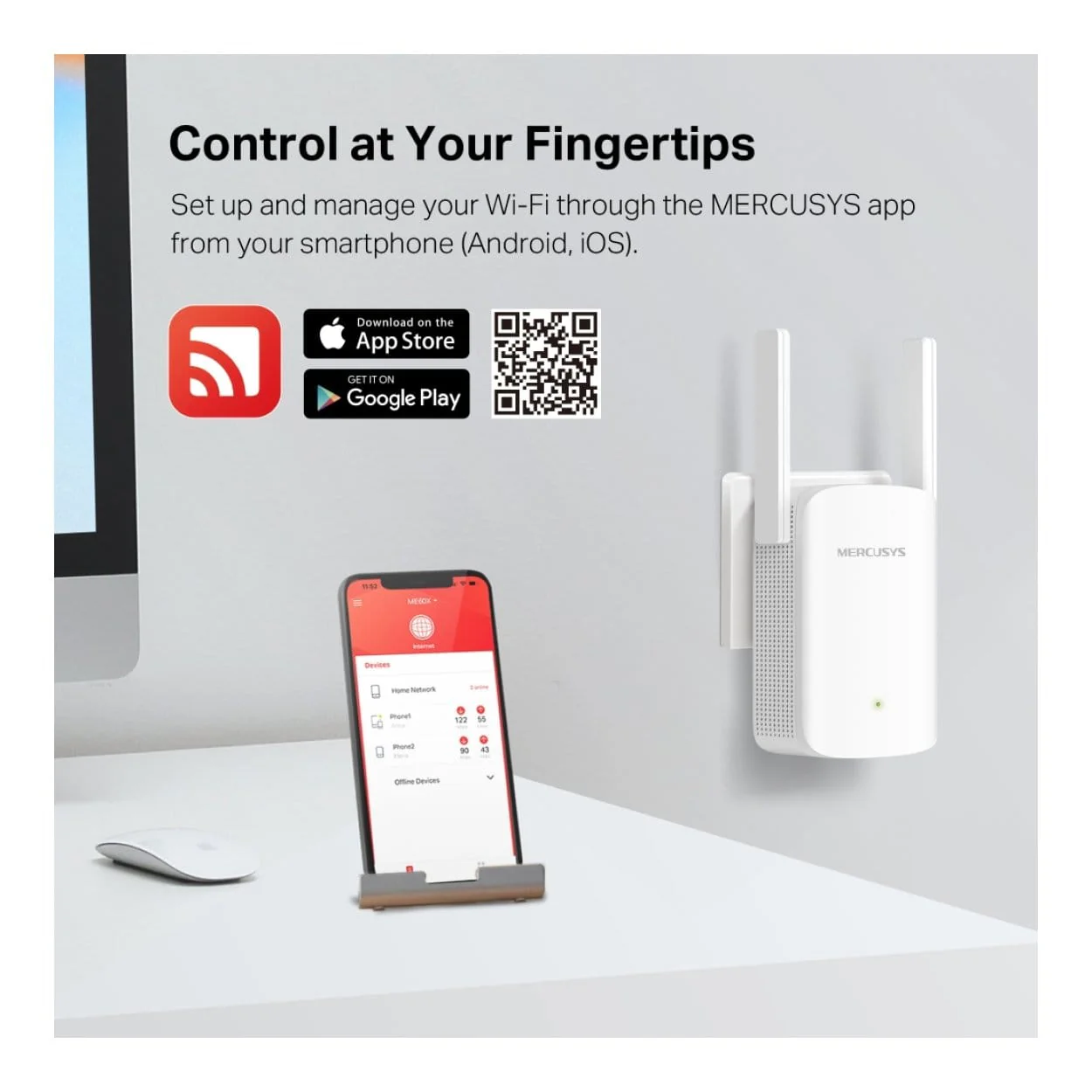 Mercusys AX1500 Wi-Fi 6 Range Extender White ME60X - Image 8