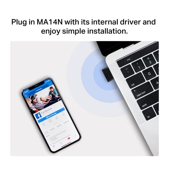 Mercusys MA14N AX300 Nano Wireless USB Adapter - Image 3