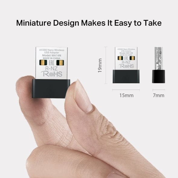 Mercusys MA14N AX300 Nano Wireless USB Adapter - Image 5