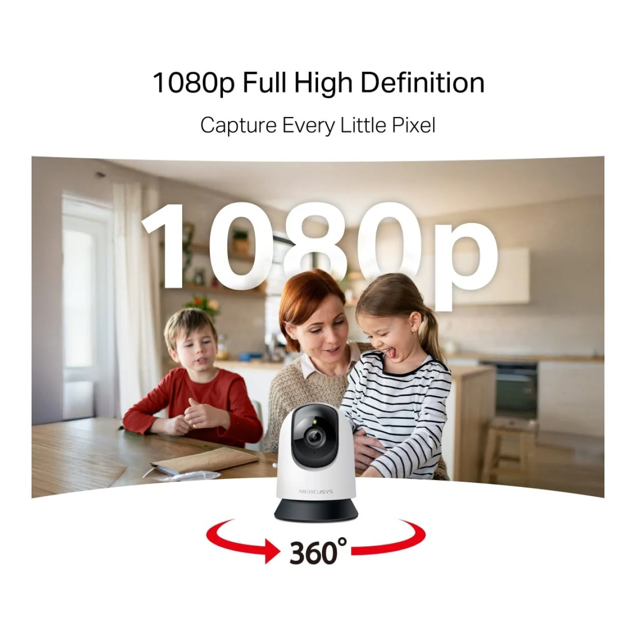 Mercusys MC200 Pan/Tilt Home Security Wi-Fi Camera - Image 3