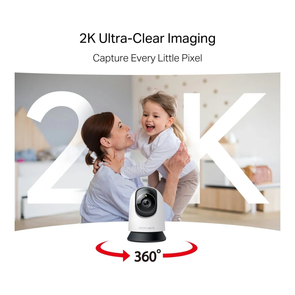 Mercusys MC210 2K 3MP Wi-Fi Pan/Tilt Home Security Camera - Image 4