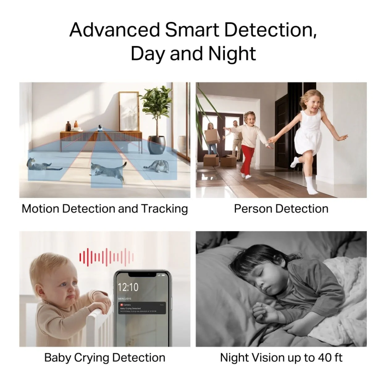 Mercusys MC210 2K 3MP Wi-Fi Pan/Tilt Home Security Camera - Image 5