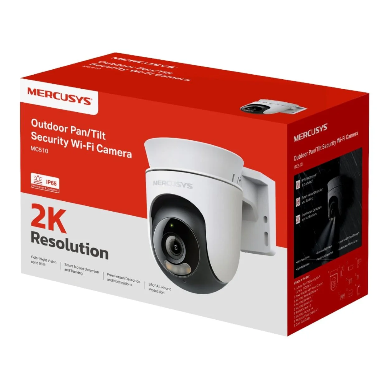 Mercusys MC510 Outdoor Pan/Tilt Security Wi-Fi Camera - Image 9