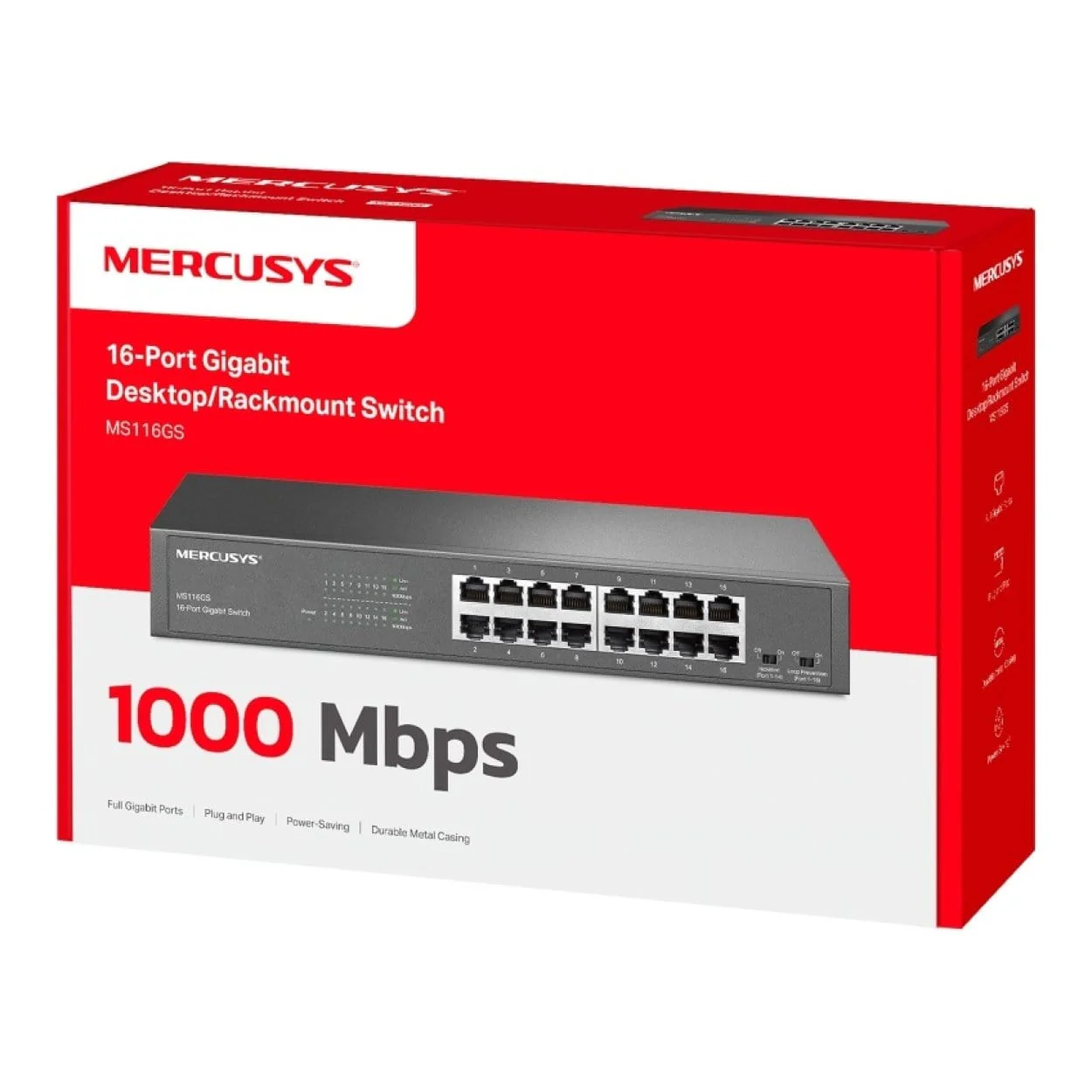 Mercusys MS116GS 16-port GbE Unmanaged Switch - Image 4