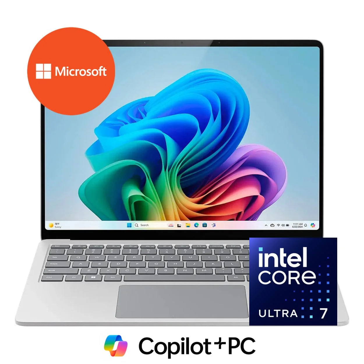 Microsoft Surface 7 13.8-Inch PixelSense AI Laptop - Intel Core Ultra 7 266V 256GB SSD 16GB RAM Win 11 Pro Platinum - Image 2