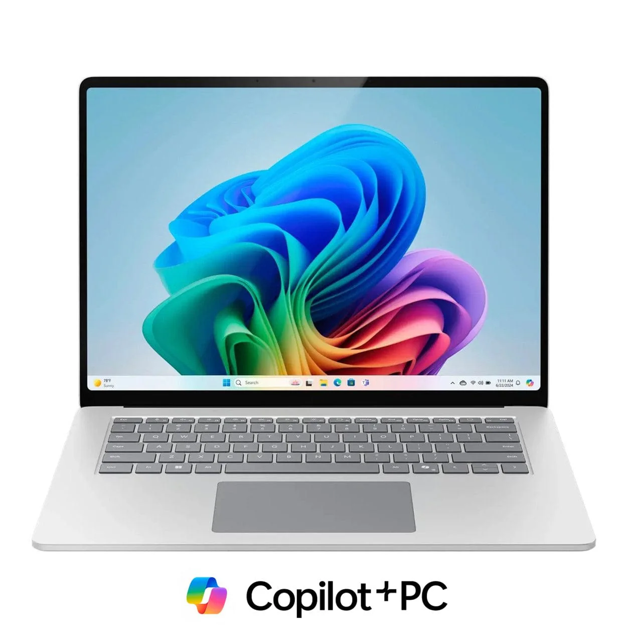 Microsoft Surface 7 15-inch PixelSense AI Laptop - Snapdragon X Elite 256GB SSD 16GB RAM Win 11 Pro Platinum - Image 2