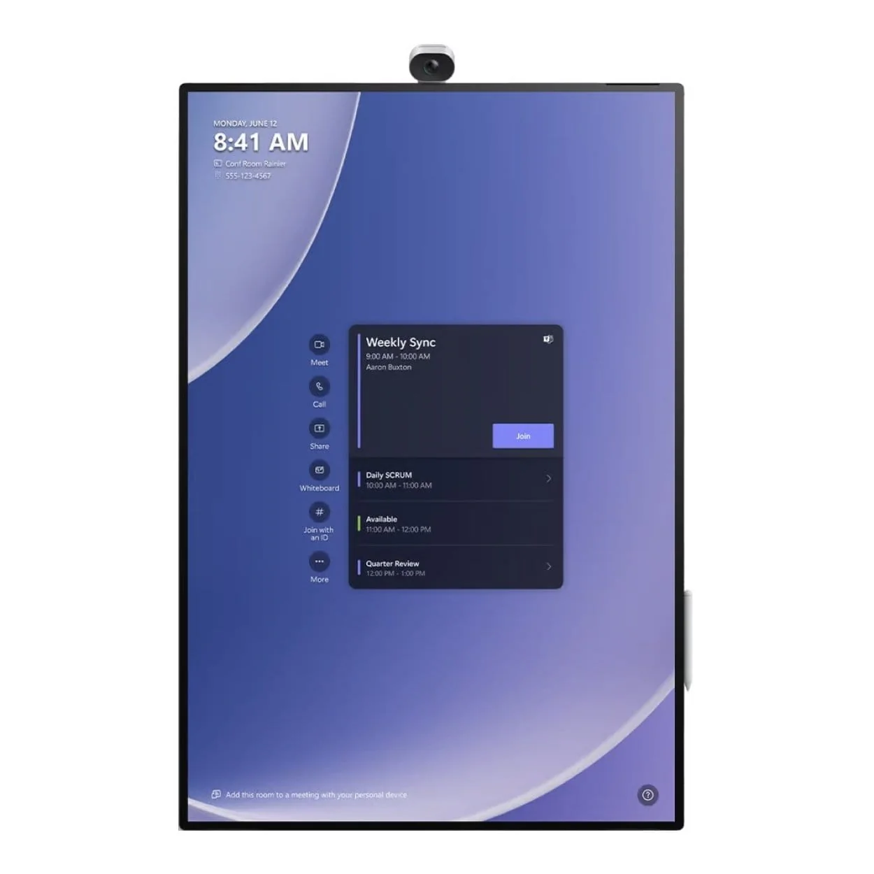 Microsoft Surface Hub 3 85-Inch 4K UHD Interactive Large Format Display Platinum VY7-00010 - Image 2