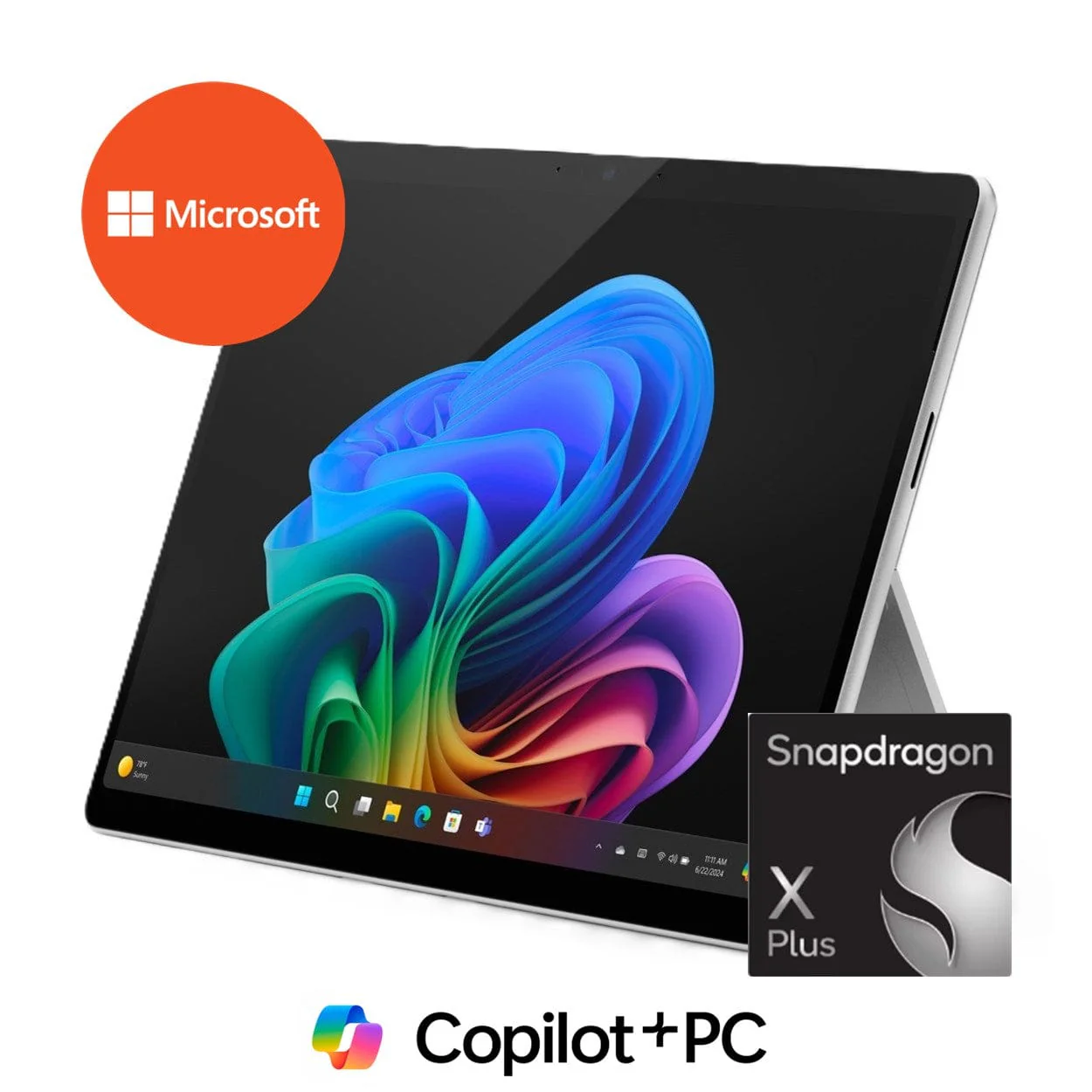 Microsoft Surface Pro 11 13-inch PixelSense Tablet - Snapdragon X Plus 256GB SSD 16GB RAM 5G Win 11 Pro Platinum - Image 2