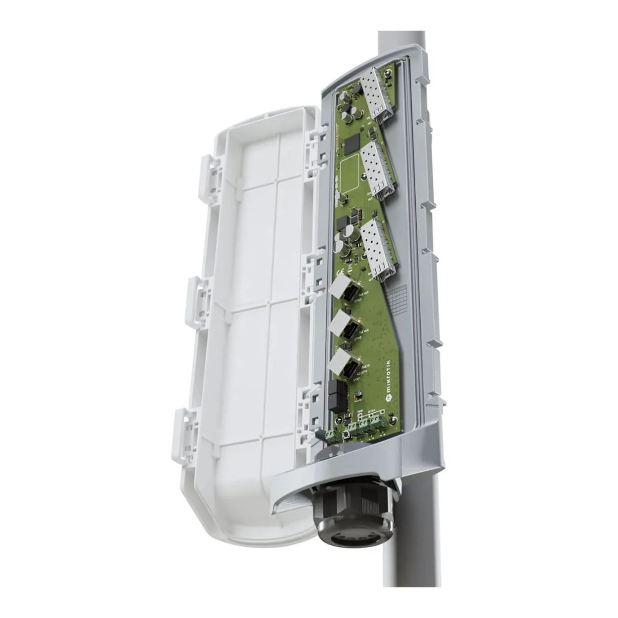 MikroTik 3 Port Gigabit 3SFP+ 154W PoE Outdoor Switch CSS606-1G-2Gi-3S+OUT - Image 3