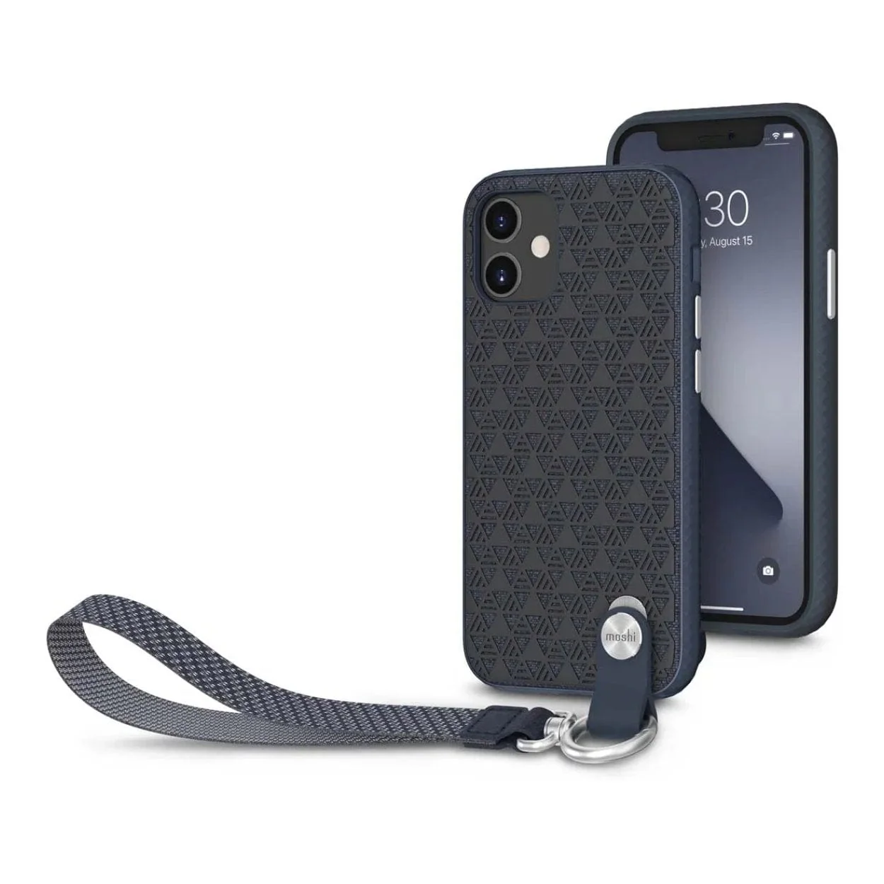 Moshi Altra SnapTo Slim Hardshell Case With Strap for iPhone 12 Mini - Midnight Blue - Image 4
