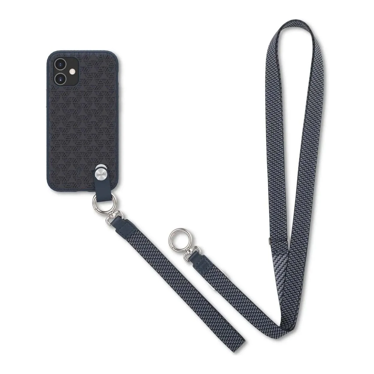 Moshi Altra SnapTo Slim Hardshell Case With Strap for iPhone 12 Mini - Midnight Blue - Image 5