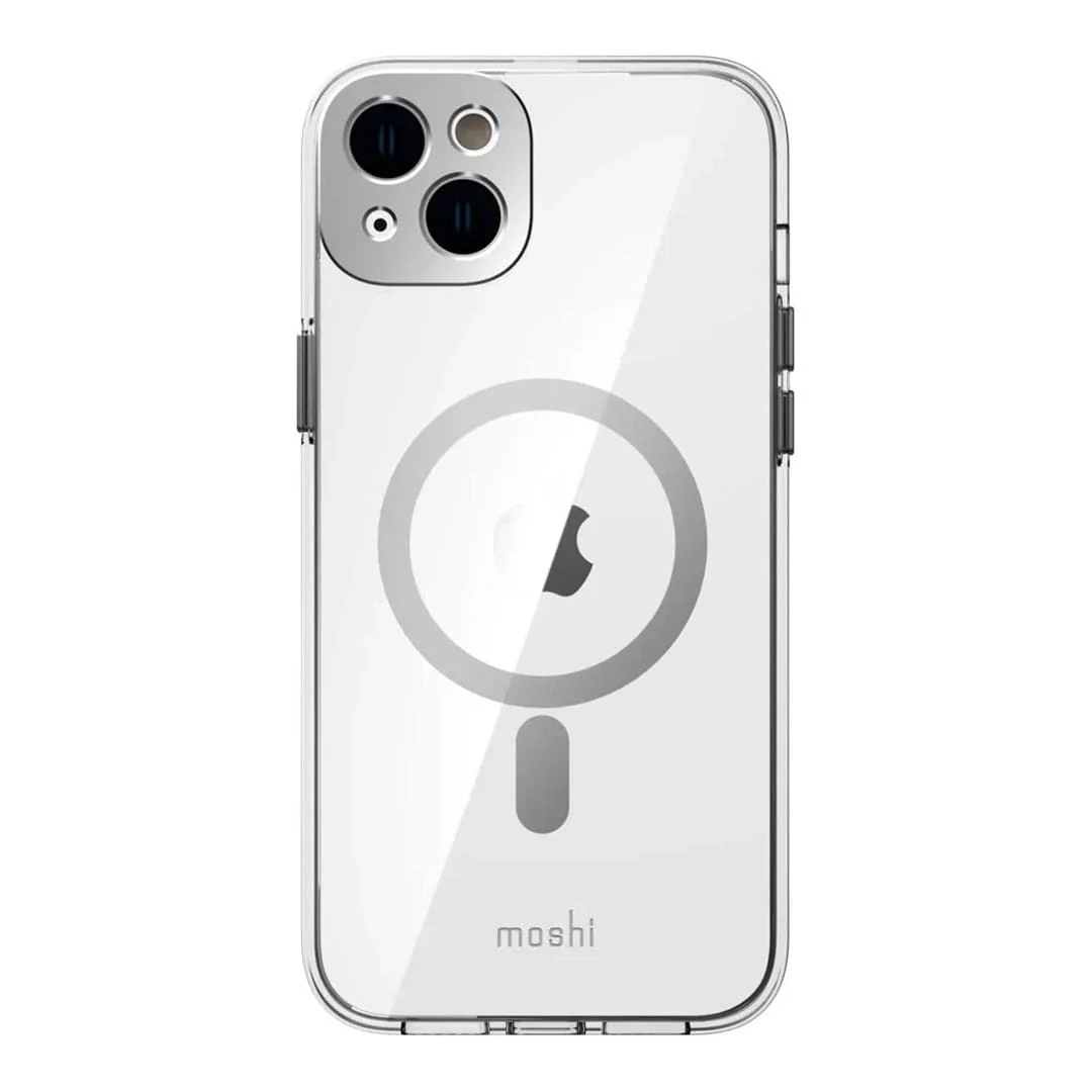 Moshi iGlaze Slim Hardshell MagSafe Case for iPhone 14 Plus - Luna Silver 99MO137206