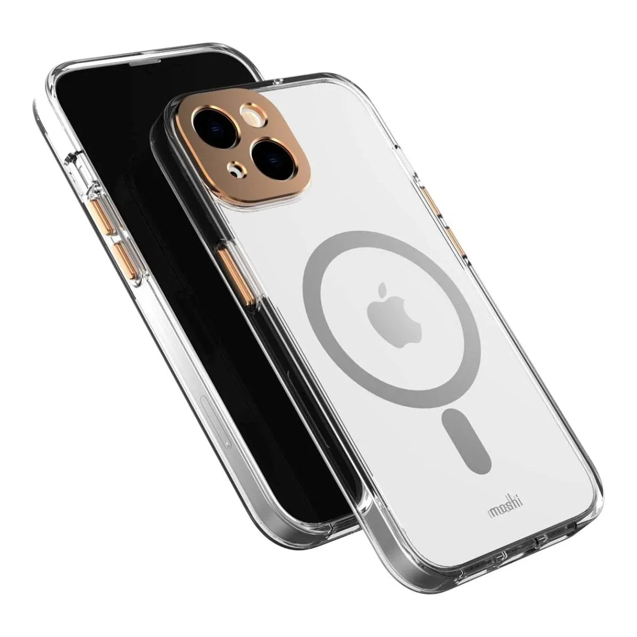 Moshi iGlaze Slim Hardshell MagSafe Case for iPhone 14 - Sunset Gold 99MO137225 - Image 5