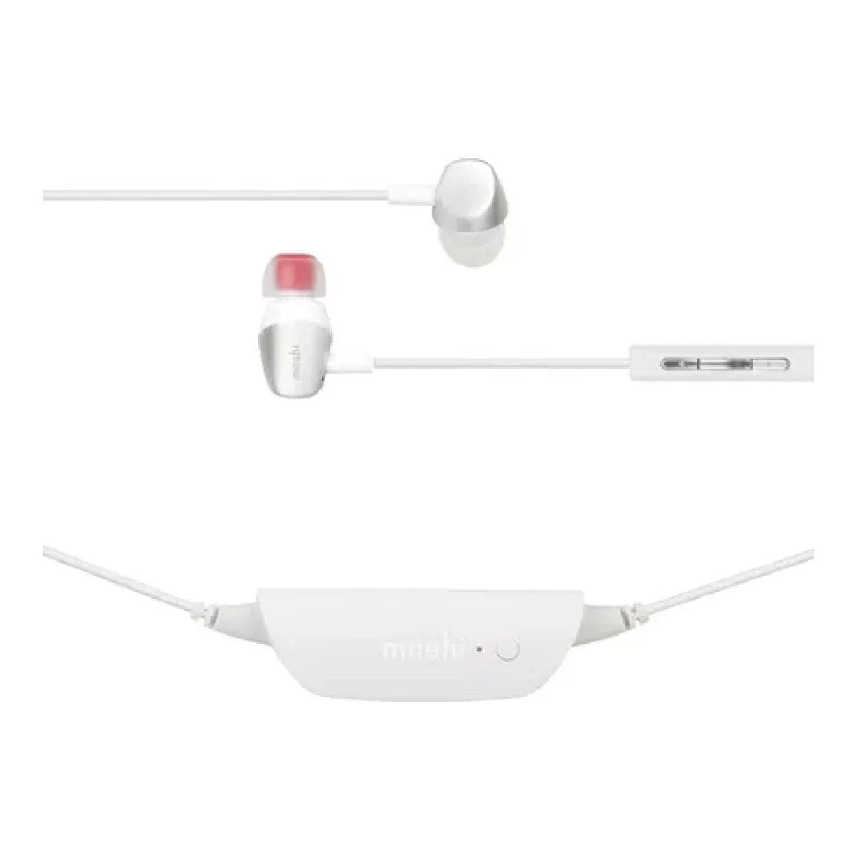 Moshi Mythro Air Bluetooth Earphones - Jet Silver 99MO035221 - Image 3
