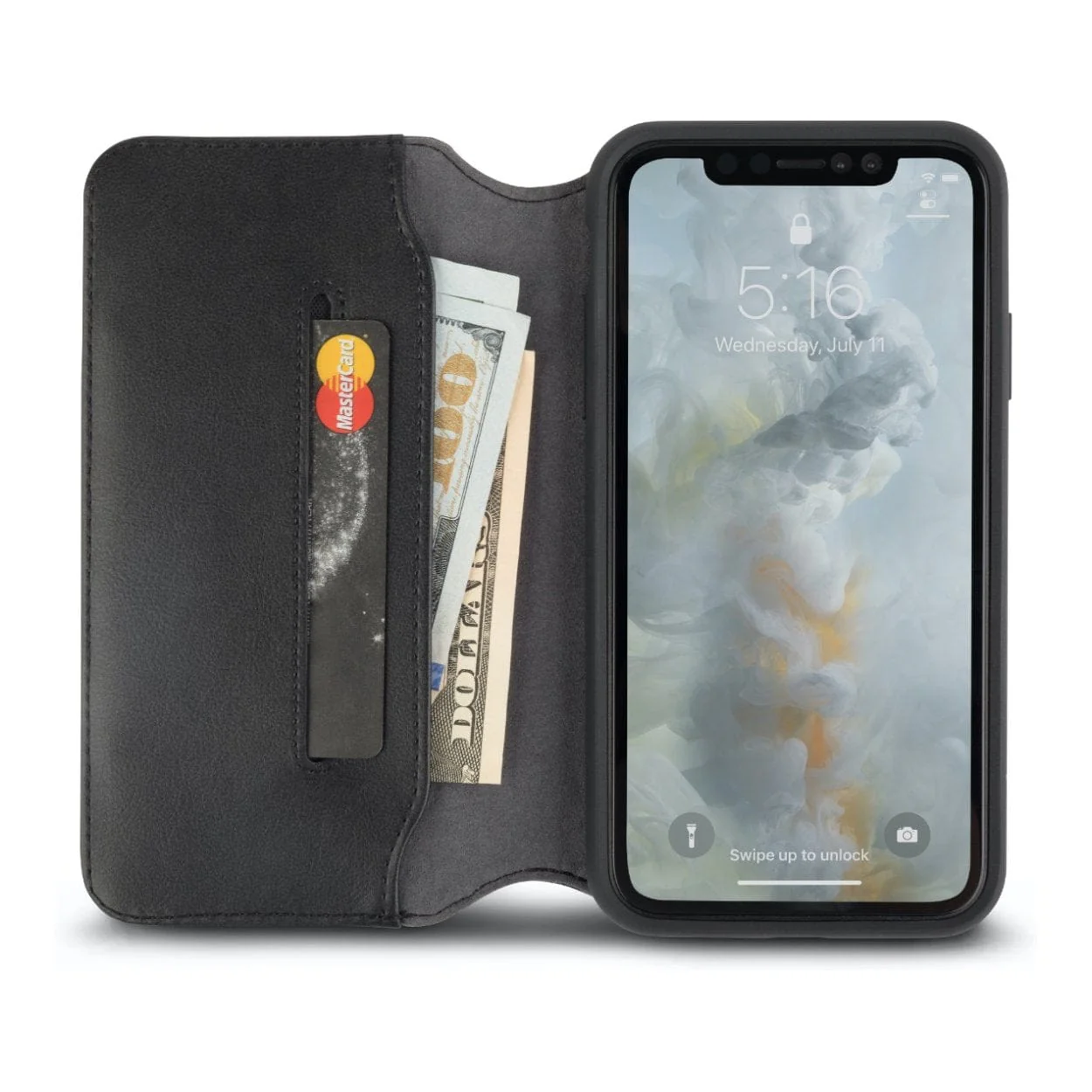 Moshi Overture Premium Wallet Case for iPhone XS Max - Charcoal Black 99MO091011 - Image 3