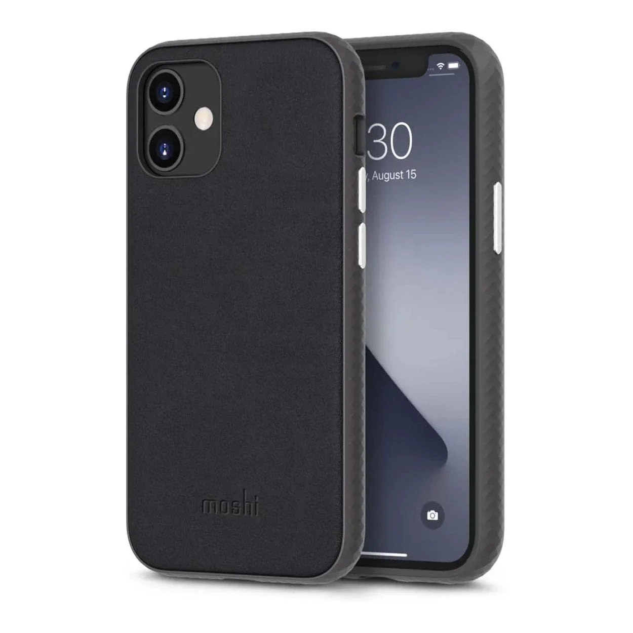 Moshi Overture SnapTo Case with Detachable Magnetic Wallet for iPhone 12 Mini - Jet Black - Image 9