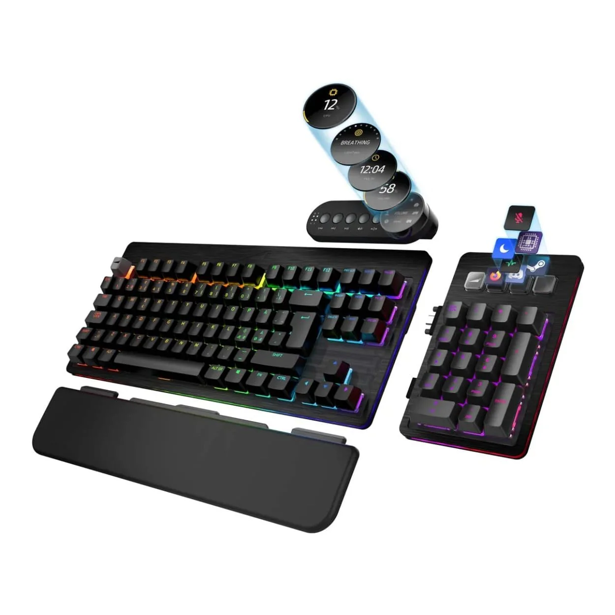 MOUNTAIN Everest Max Wired RGB Gaming Keyboard Black MG-EVK1B-CO1-US - Image 6