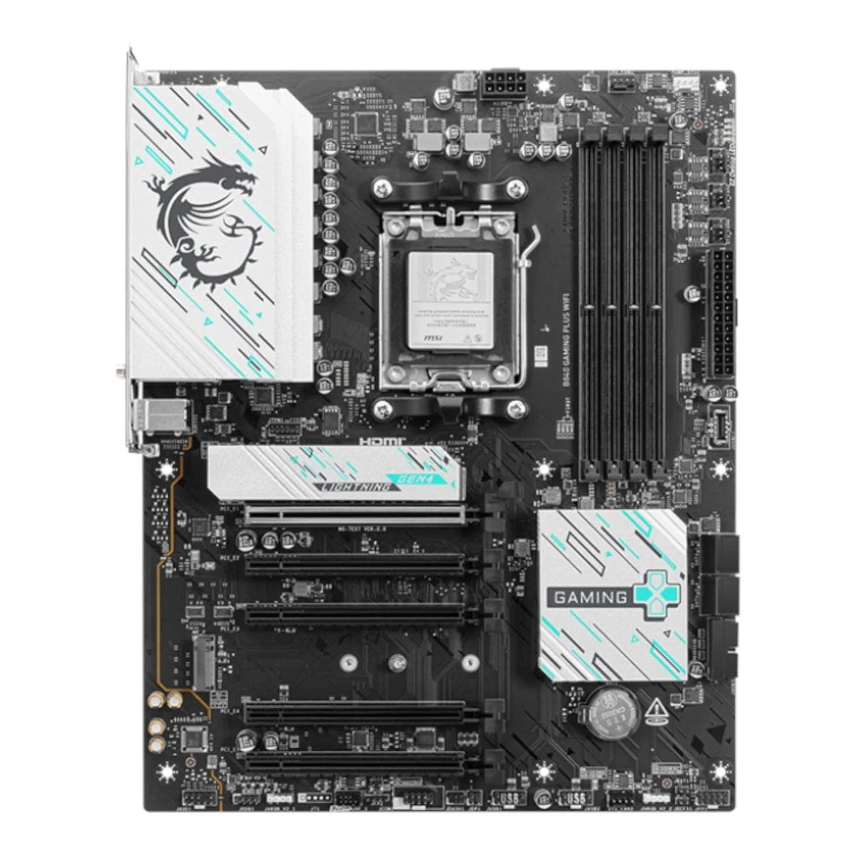MSI B840 GAMING PLUS Wi-Fi AM5 ATX Gaming Motherboard - Image 2