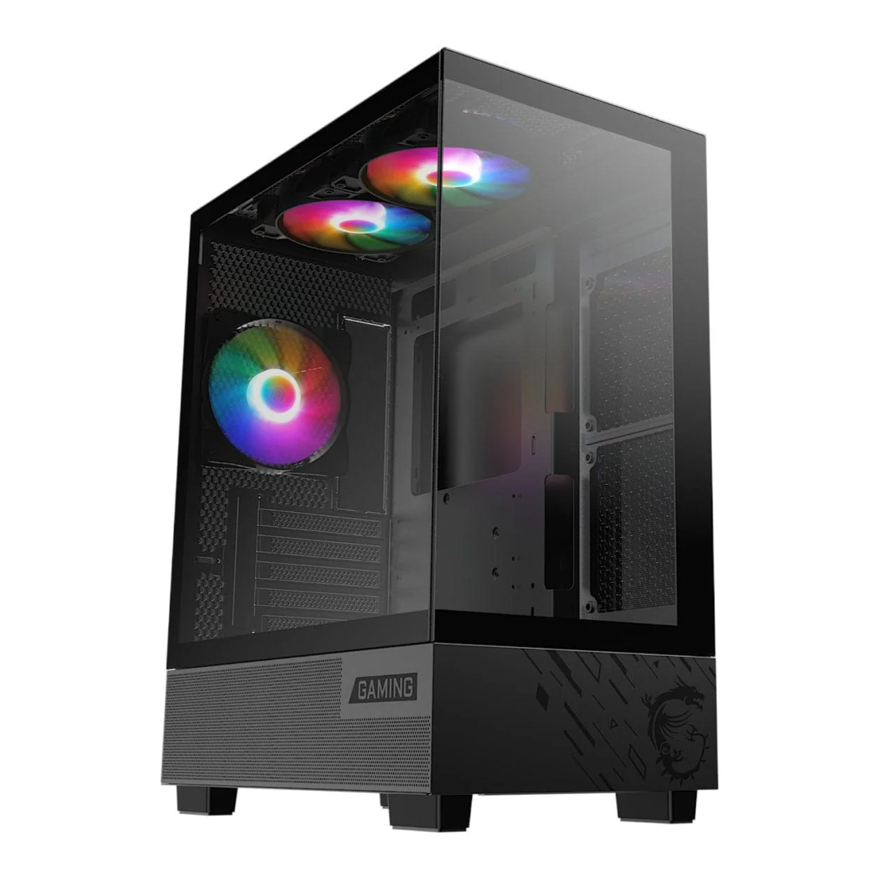 MSI PAG PANO M110A Micro-ATX Gaming PC Case Black - Image 5