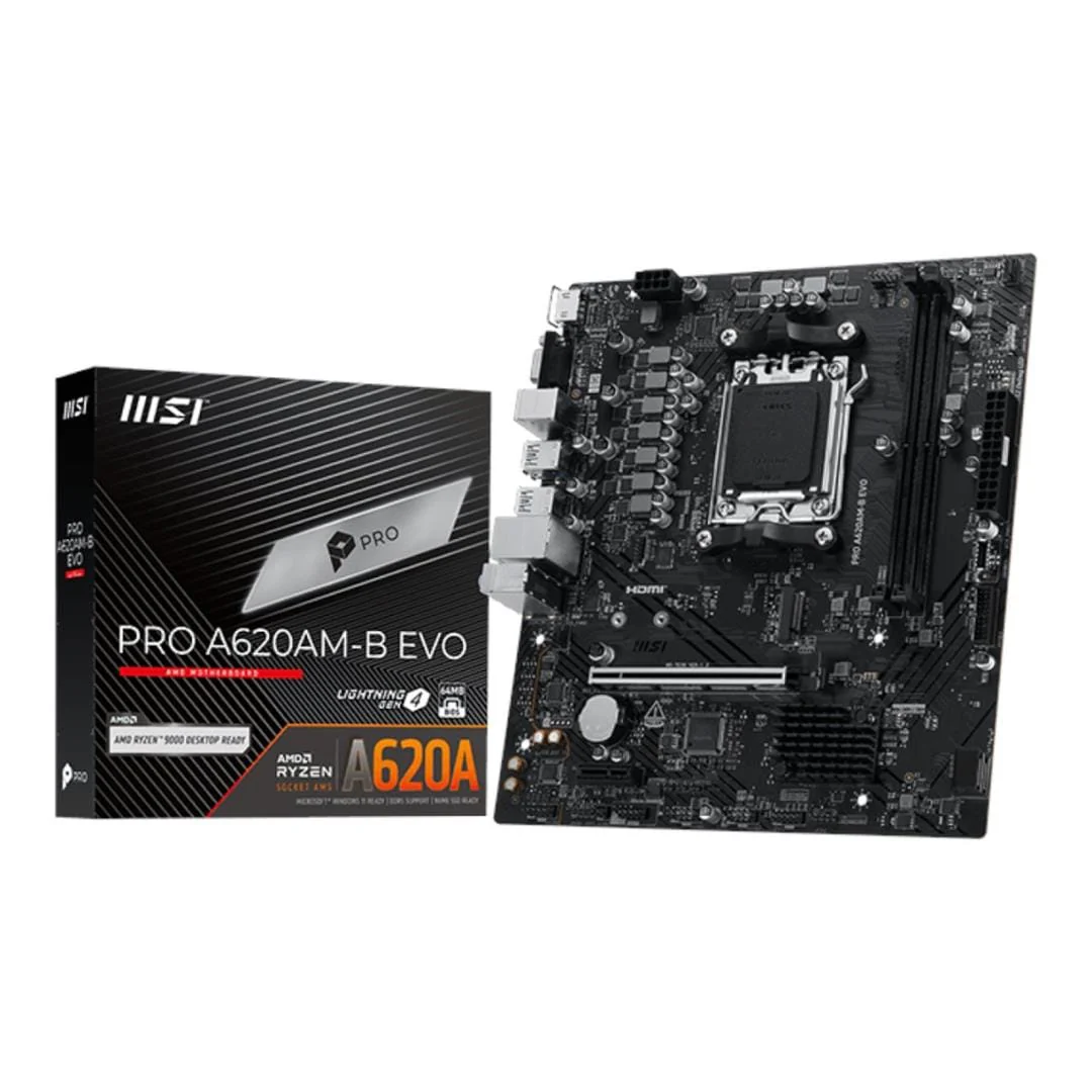 MSI PRO A620AM-B EVO AMD Socket AM5 micro-ATX Motherboard