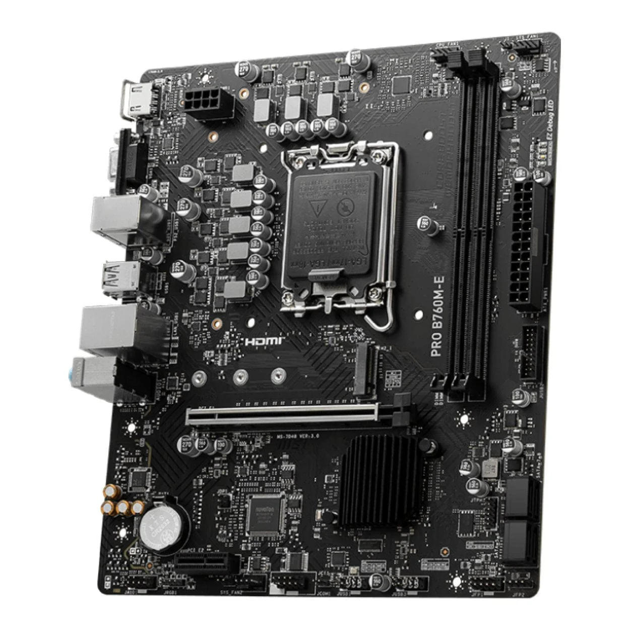 MSI Pro B760M-E Intel LGA 1700 micro ATX Motherboard - Image 4