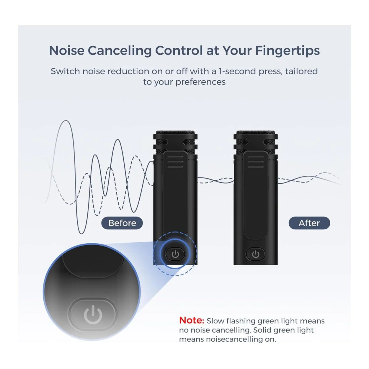 NearStream AWM10T-P AI Noise-Canceling Mini Wireless Microphones - Image 5