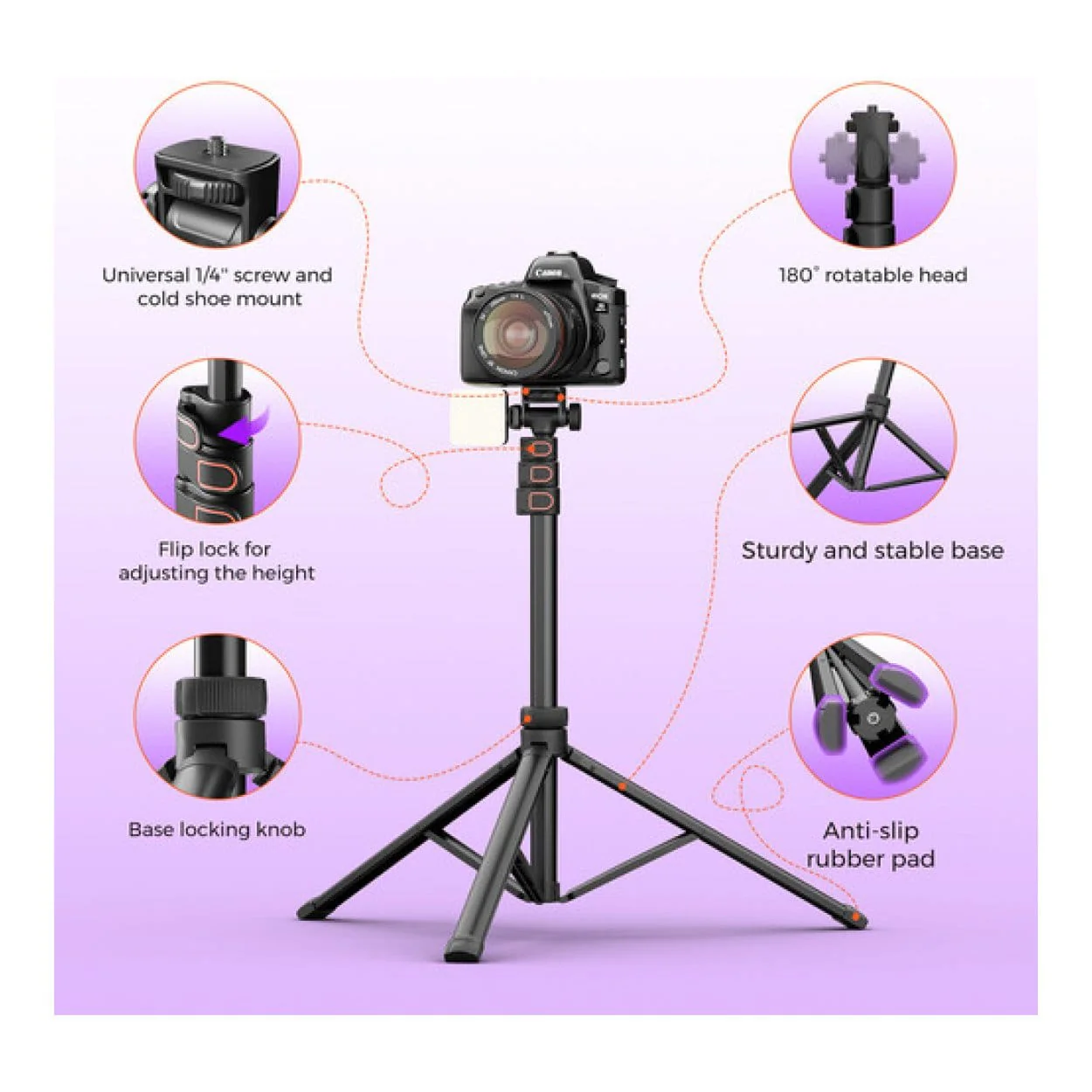 NearStream CZT02 Camera Tripod Stand AW-CZT-02 - Image 8