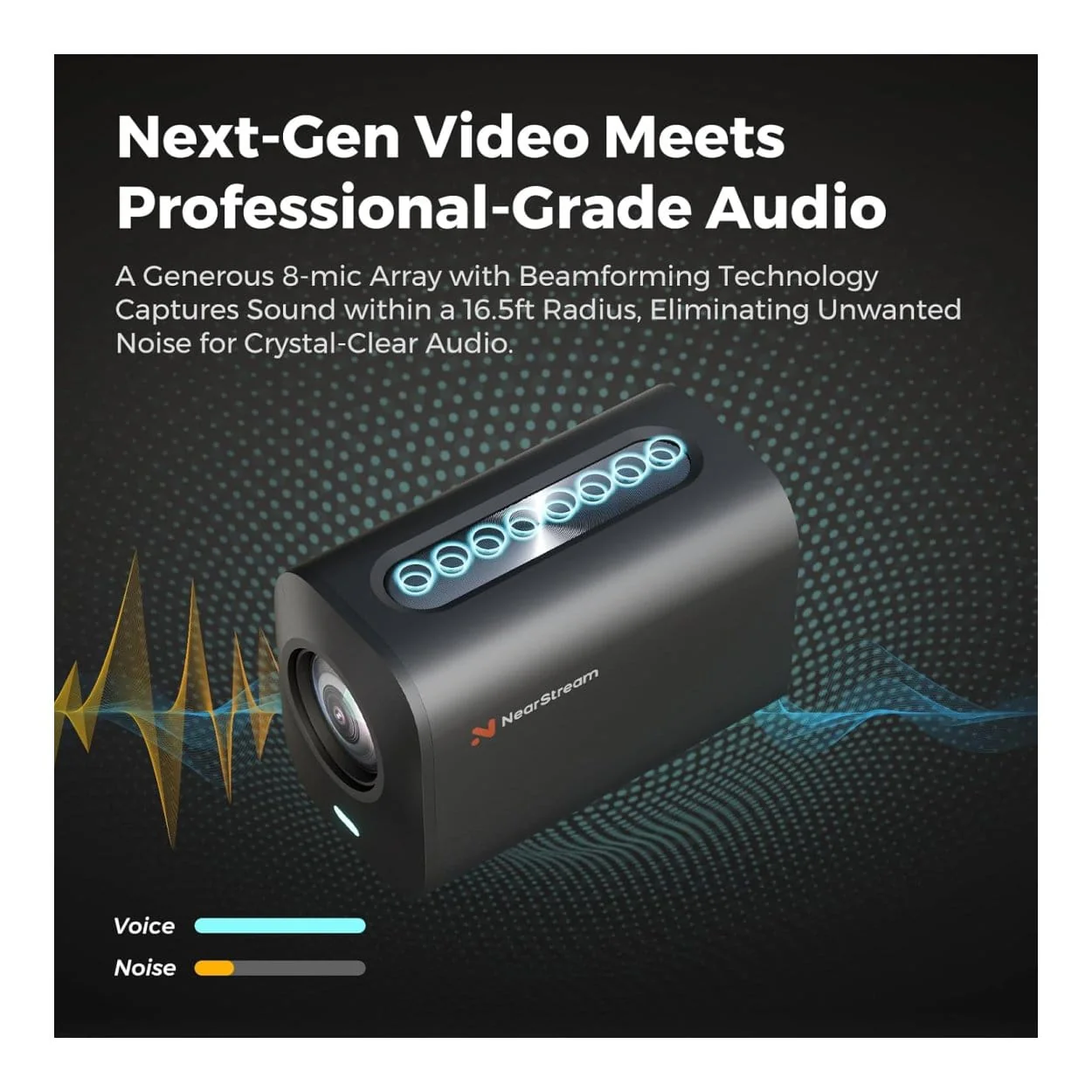 NearStream VM20 4K 5MP AI Noise-Canceling Streaming Camera - Image 7