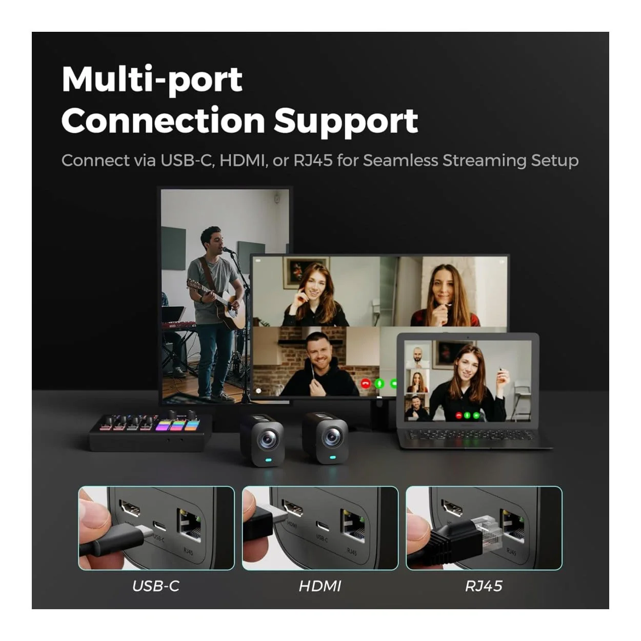 NearStream VM20 4K 5MP AI Noise-Canceling Streaming Camera - Image 8