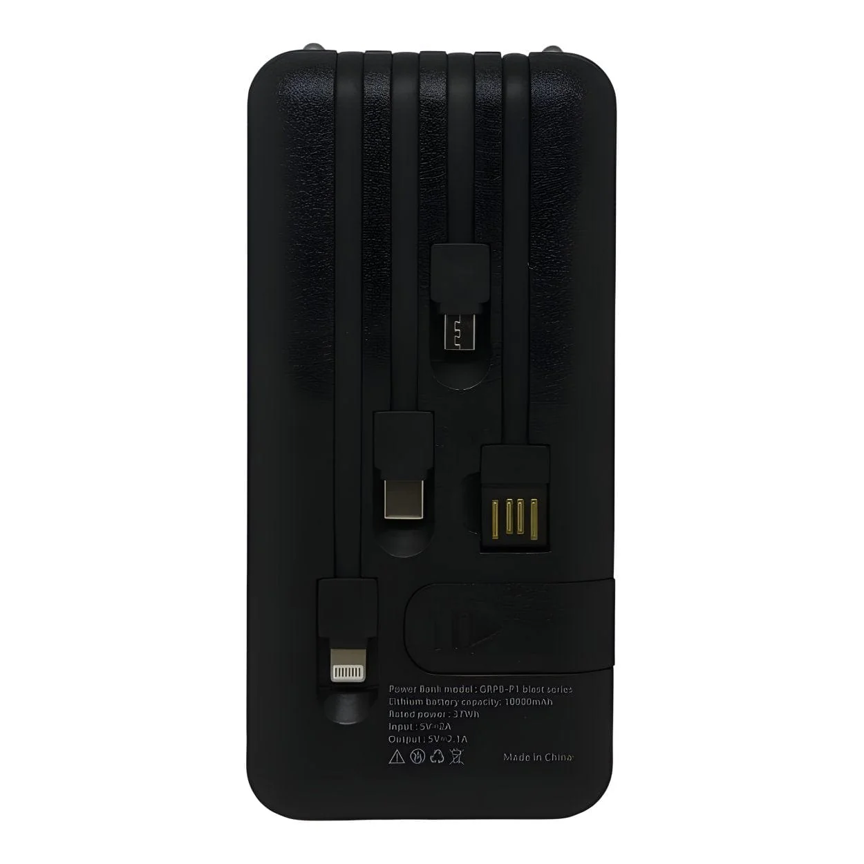 Nesty 10 000mAh Multi Functional USB Power Bank Black NTGRPBP1 - Image 2