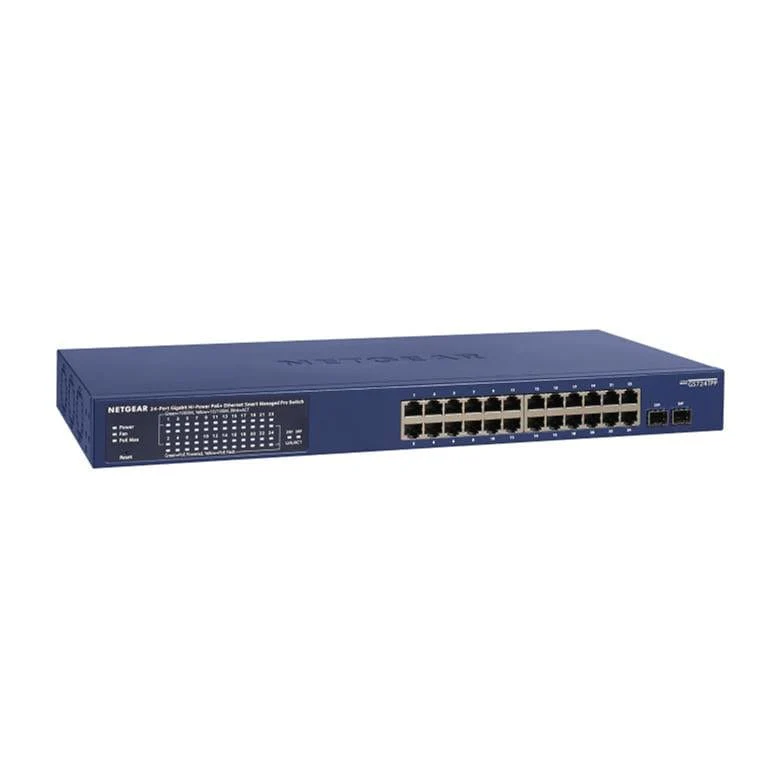 Netgear GS724TP-300EUS 24-Port Gigabit Ethernet PoE Smart Switch with 2 SFP Ports - Blue - Image 5