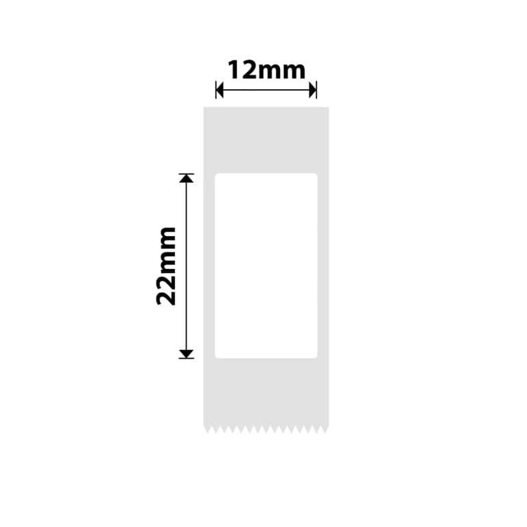 Niimbot NB101 12x22mm Labels - 260 per Roll White - Image 2
