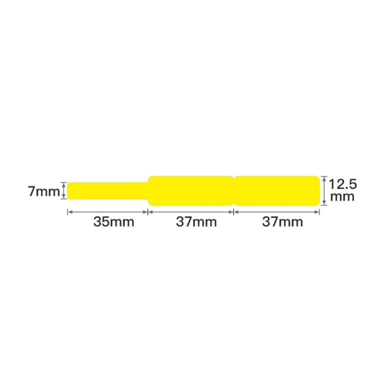Niimbot NB140 RXL 12.5 x 109mm Yellow Thermal Labels - 65 per Roll - Image 3