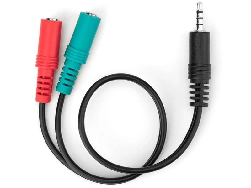 Nitho Y-Split PC Sound Adapter Male Female Sound and Chat Microphone SND-2F1M-K