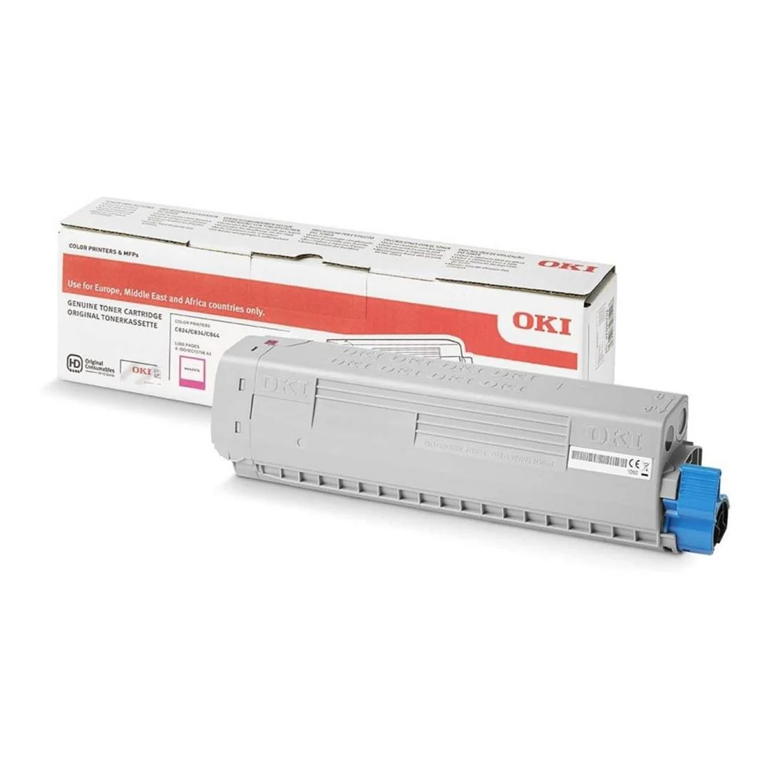 OKI Magenta Toner Cartridge 10,000 Pages Original 46861306 Single-pack