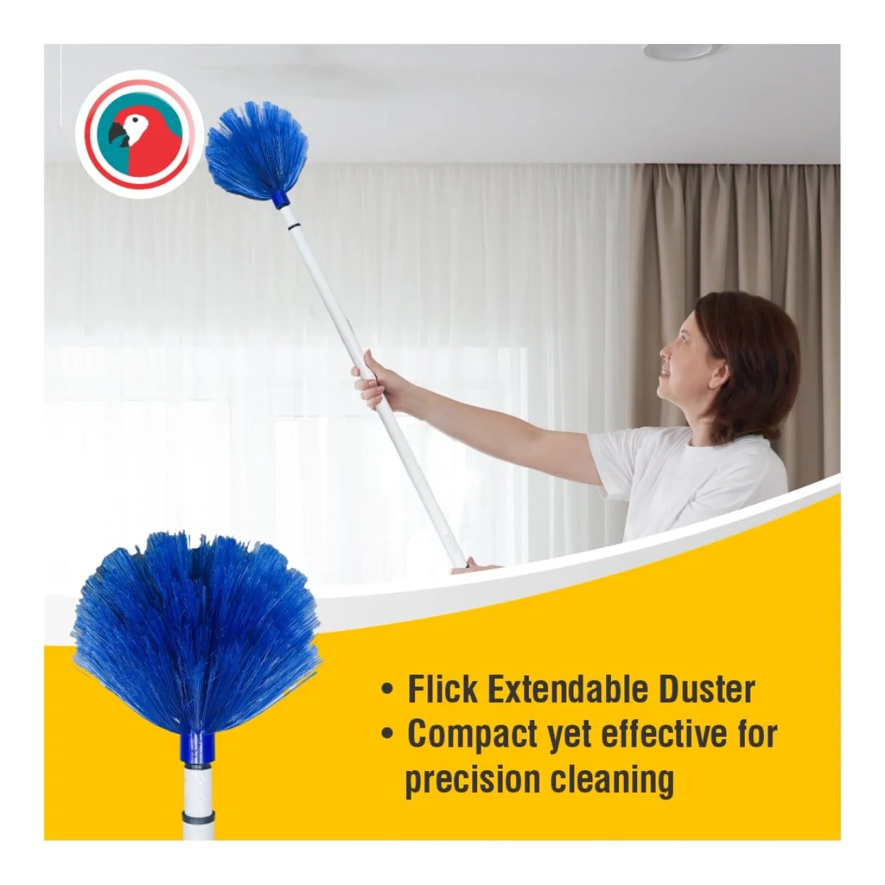 Parrot 1.5m Extendable Flick Duster JA0334 - Image 5