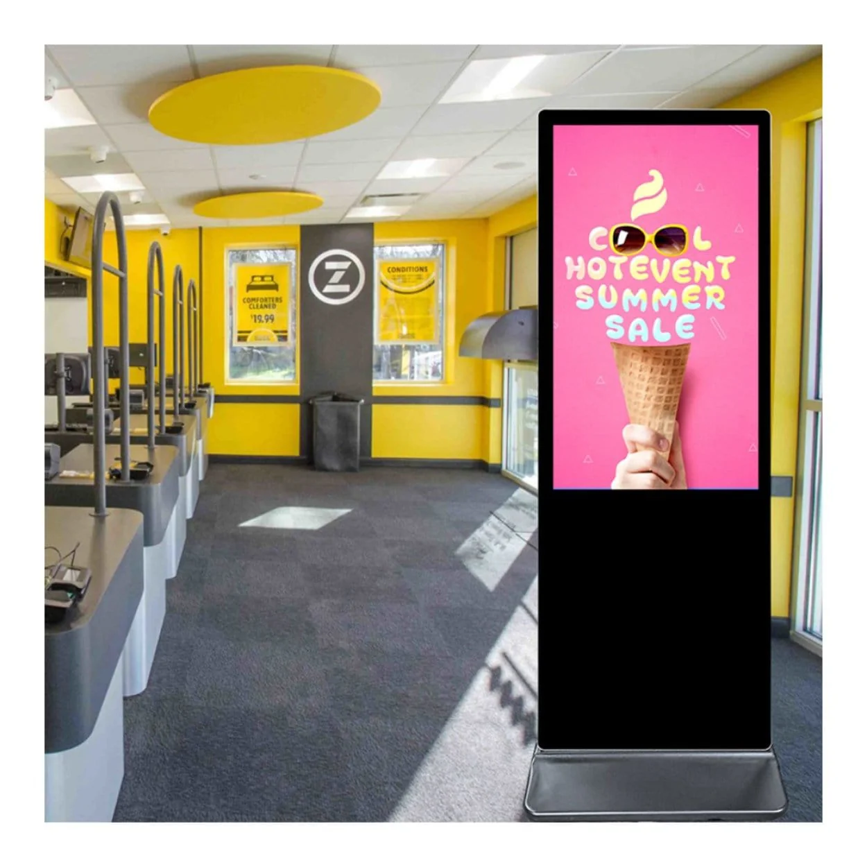 Parrot 43-inch LED Touch Standing Kiosk Black IWS1043 - Image 6