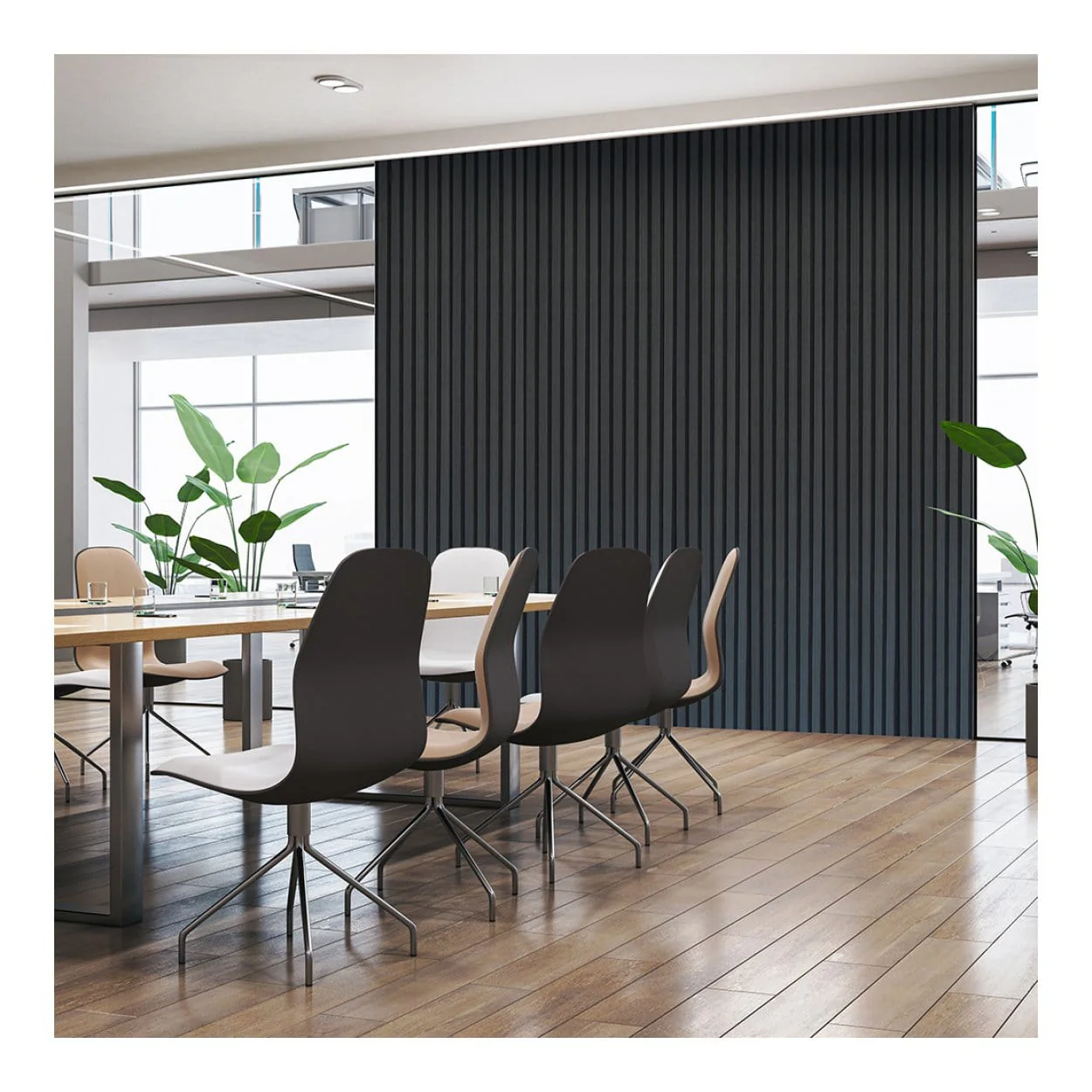 Parrot 600x2400mm Slatted Wall Panel Black Wood AP0624BW - Image 8