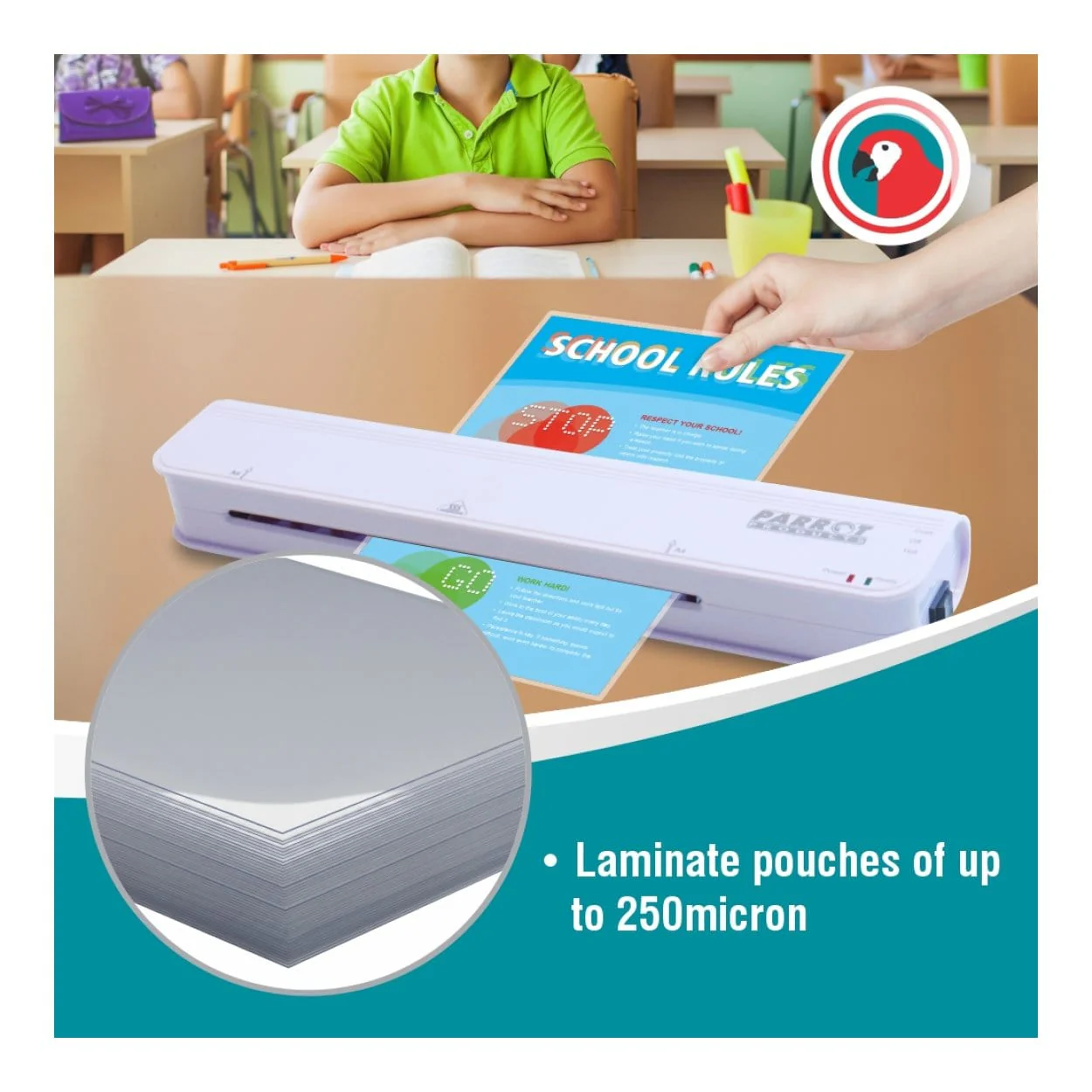 Parrot A4 Laminating Machine 2 Roller 320mm/min LF9040 - Image 39