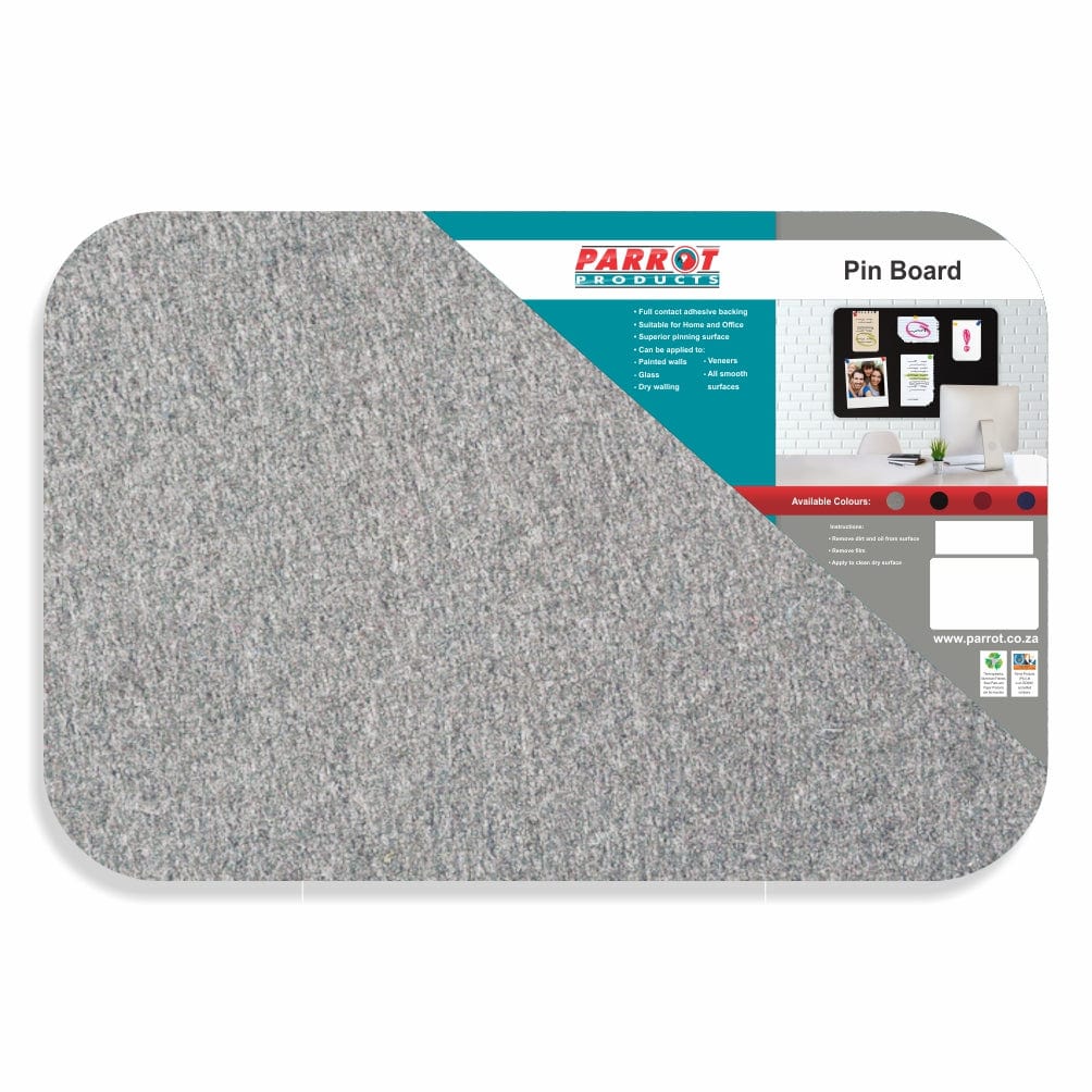 Parrot Adhesive Pin Board (No Frame - 600*450mm - Grey) - Image 2
