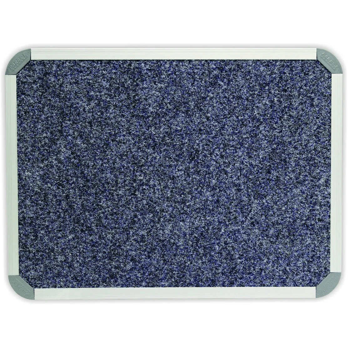 Parrot Bulletin Board Ribbed Aluminium Frame 1500x1200mm Denim BD0660C