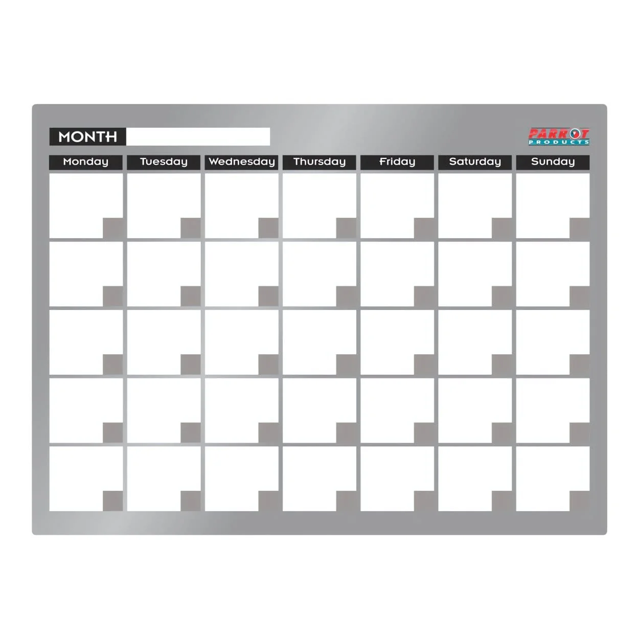 Parrot Cast Acrylic Monthly Planner Cast Acrylic 600x450mm BD7126 - Image 2