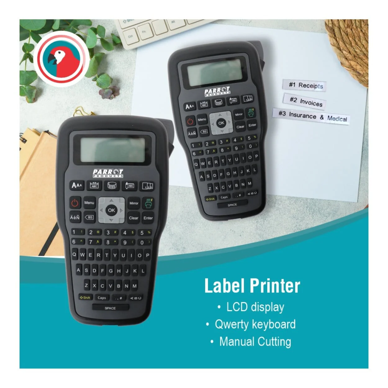 Parrot E1000Pro Portable Label Printer Black - Image 7