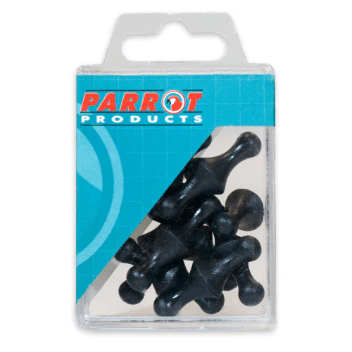 Parrot Magnet Map Pins 16mm Black 25-pack BA0915B